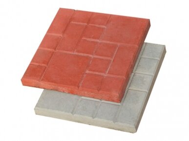 Vibrocasting paving tiles, steps_5